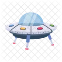 A Modern Flat Icon Of Ufo Icon