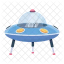 A Modern Flat Icon Of Ufo Icône