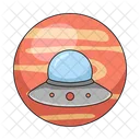 Planet Ufo Space Icon