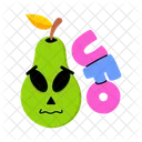 Ufo Alien Alien Face Pear Emoji Icon