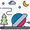 Ufo Crash Spaceship Crash Icon