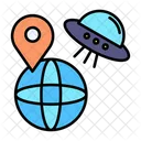Ufo Alien Ship Space Vehicle Icon