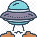 Ufo Unidentified Aerial Phenomena Flying Saucer Icon