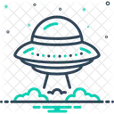 Ufo Unidentified Aerial Phenomena Flying Saucer Icon