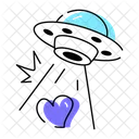 Ufo Love Space Love Love In Air Icon