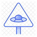 UFO-Warnschild  Symbol