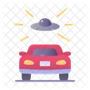 Ufo Watching Car Ufo Examining Car Ufo Icon