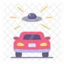 Ufo Watching Car Ufo Examining Car Ufo Icon