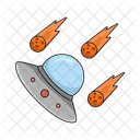 Ufo Meteor Space Icon
