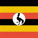 Uganda Flag World Icon