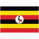 Flag Country Uganda Icon
