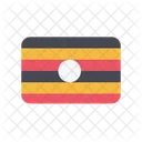 Uganda Flag Country Icon