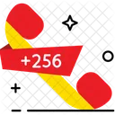 Codigo Uganda Uganda Codigo Do Pais Ícone