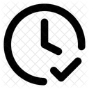 Uhr Check Zonen Zeitnehmer Zeit Erledigt Symbol