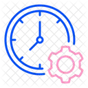 Uhr und Getriebe  Symbol