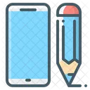 Ui Design Mobile Phone Pencil Icon