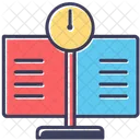 UI Document with clock icon  Icon