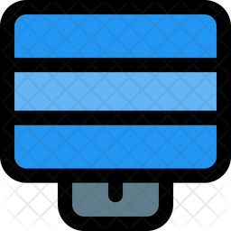 Ui Screen Split Icon - Download in Colored Outline Style
