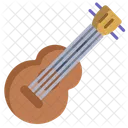 Ukelele Guitarra Banjo Icono