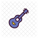 Ukelele Musica Guitarra Icono