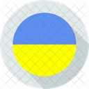 Ukraine Circle Country Icon