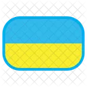 Ukraine Country Flag Icon