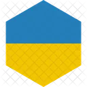 Ukraine Flag World Icon