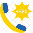 Ukraine Country International Code Icon