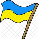 Ukrainian flag  아이콘
