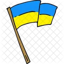 Ukrainian flag  아이콘