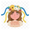 Ukrainian Woman Woman Female Icon