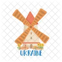 Ukrainische Windmühle  Symbol