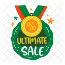 Ultimate Sale Medal Award Icon