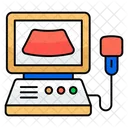 Ultraschall Sonographie Ultraschallbildgebung Symbol