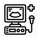 Ultraschall Diagnosegerat Medizinisches Instrument Maschine Symbol