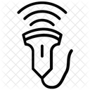 Ultraschallgerat Sonographie WLAN Ultraschall Symbol