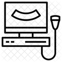 Ultraschallgerat Ultraschallbildgebung Sonographie Symbol