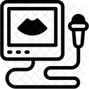 Ultrasonido Equipo De Ultrasonido Atencion Medica Y Sanitaria Icono