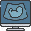 Ultrasound Baby Scan Health Care Icon