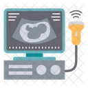 Ultrasound Medical Care Icon