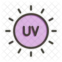 Uv Light Sun Icon