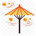 Umbrella Sticker Japanese Icon