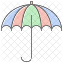 Umbrella Lineal Color Icon Icon
