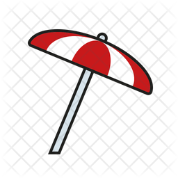 Parasol Icon Of Colored Outline Style Available In Svg Png Eps Ai Icon Fonts