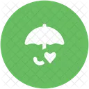Umbrella Heart Protection Icon