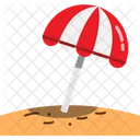 Umbrella Sand Hot Icon