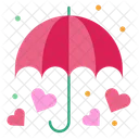 Umbrella Protection Heart Icon
