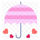 Umbrella Protection Heart Icon
