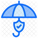 Umbrella Shield Check Icon