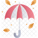Umbrella Leaf Autumn Icon
